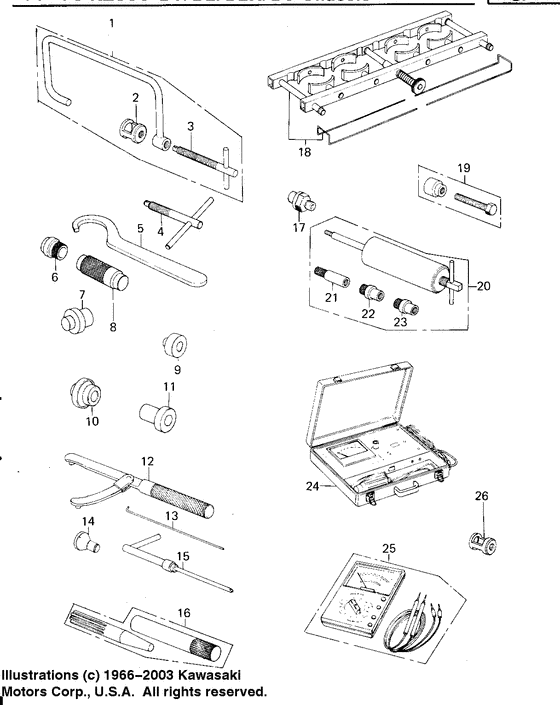 Special service tools "b"
