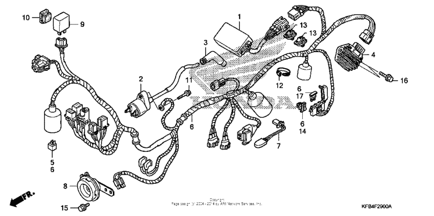 Wire harness + ignition coil