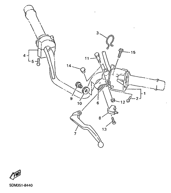 Handle switch. lever