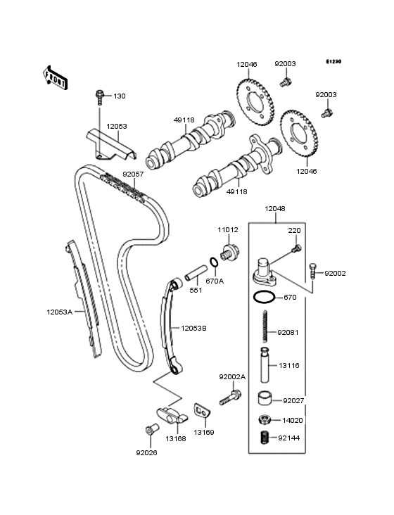 EL250 Распредвал
