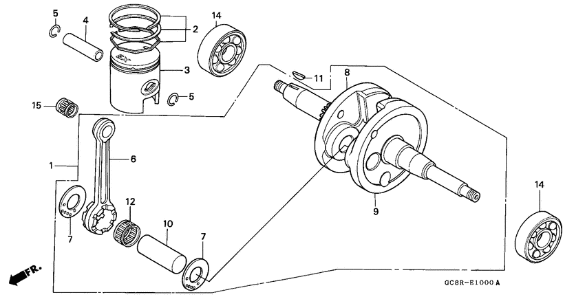 Crankshaft/piston