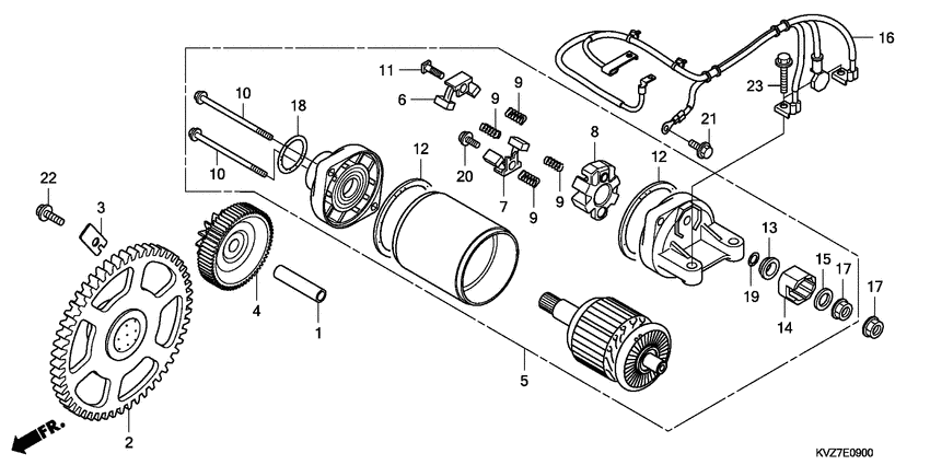 NSS250S Стартерный мотор