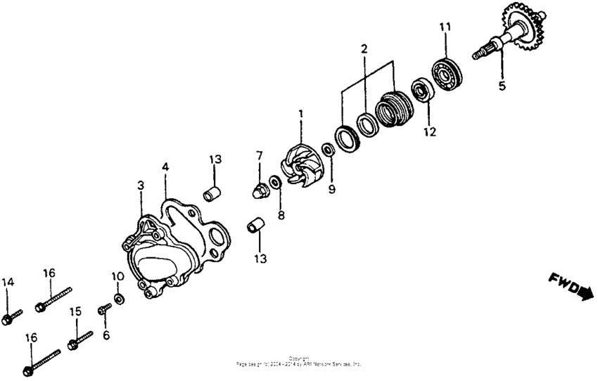 Water pump 83