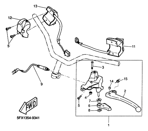 CW50 Commutateurs et levier