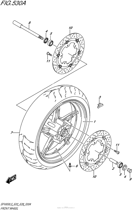 Front Wheel (Sfv650L5 E03)