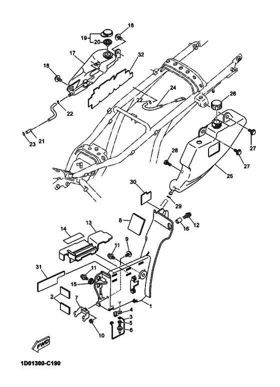 DT125RE Бак масляный