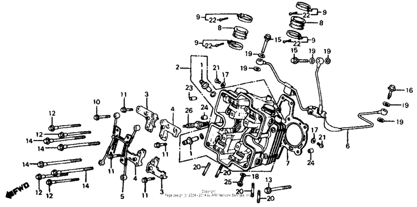 Front cylinder head 84-85