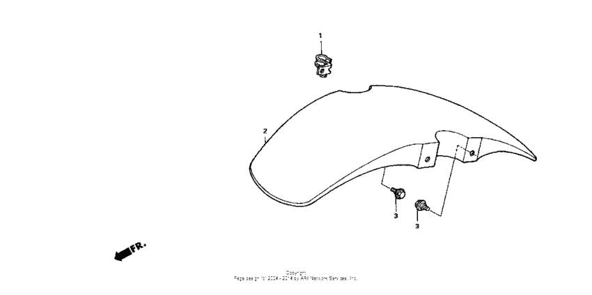 NSR50R Переднее крыло
