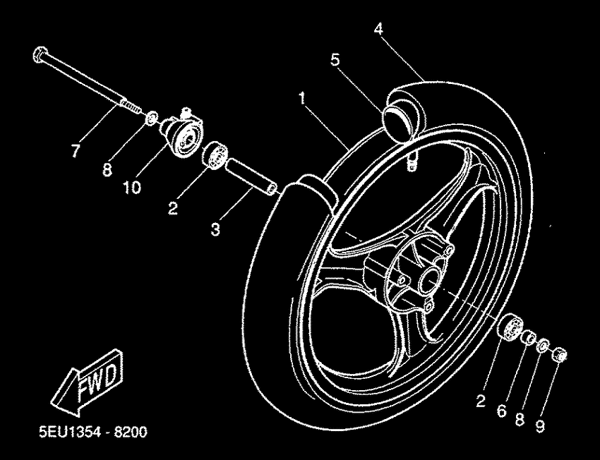YH50 Переднее колесо