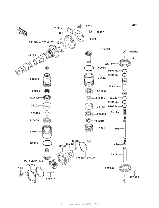 Camshaft(S)/bevel Gear