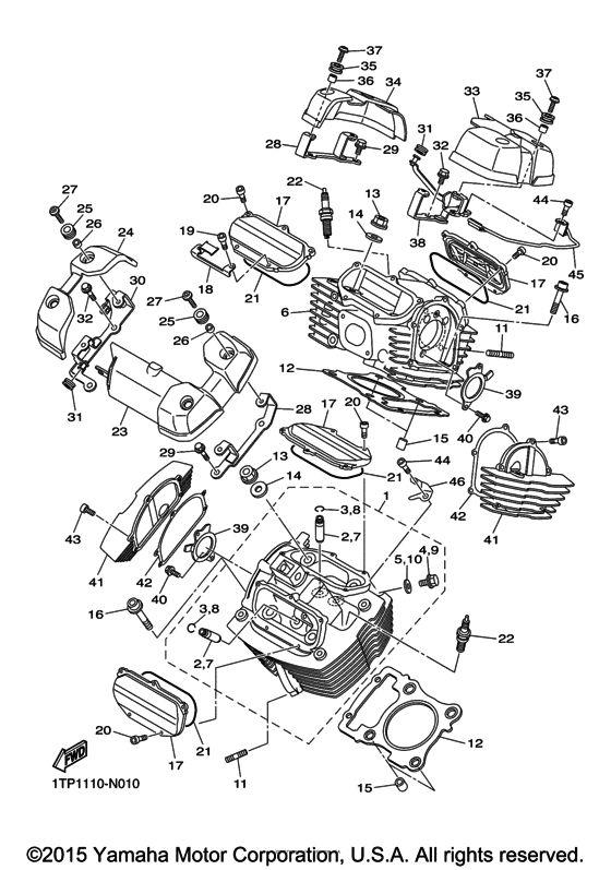 XVS950CUSP Головка цилиндров