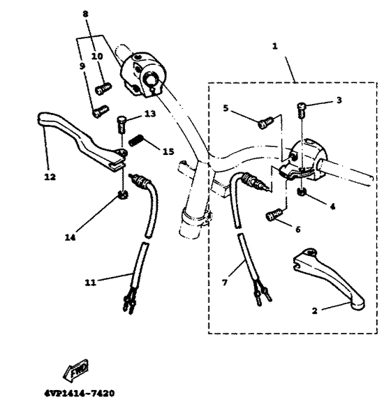 Handle switch. lever