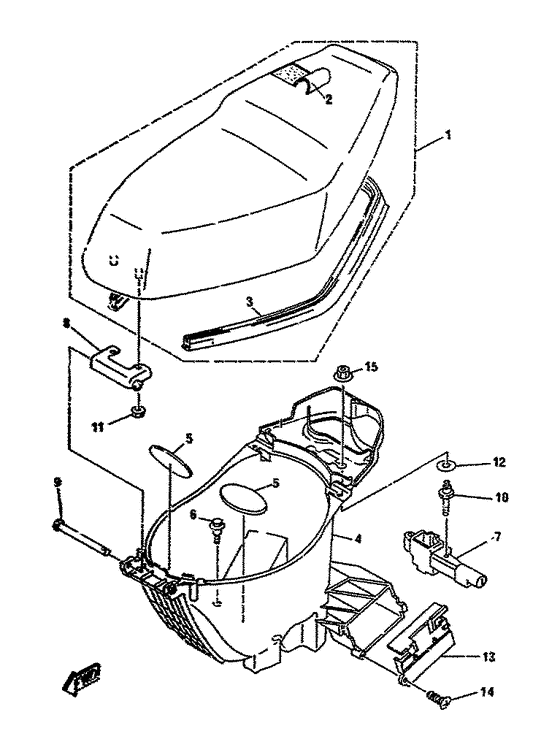 YA50R Сиденье