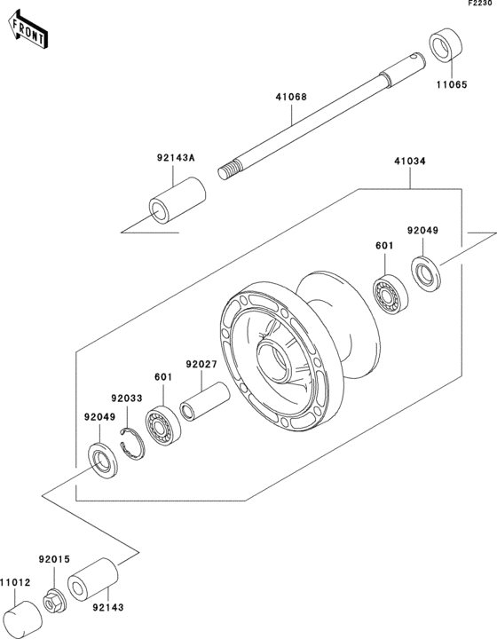  Переднее колесо