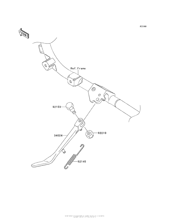 VN1700 Подножка