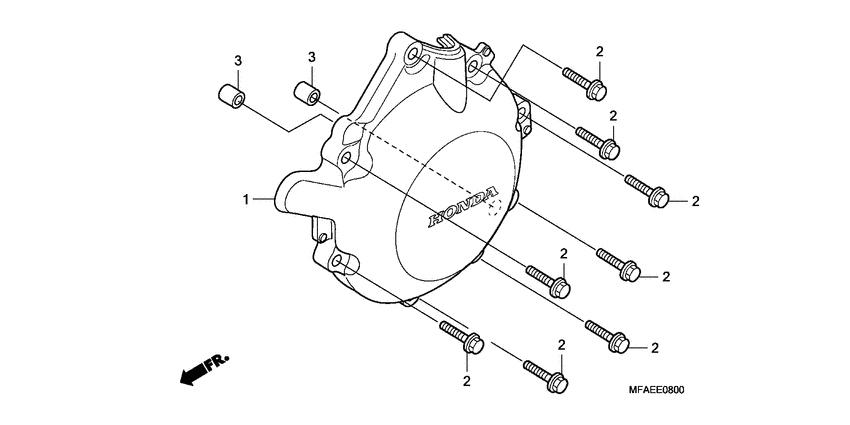 CBF1000S A.c. generator cover