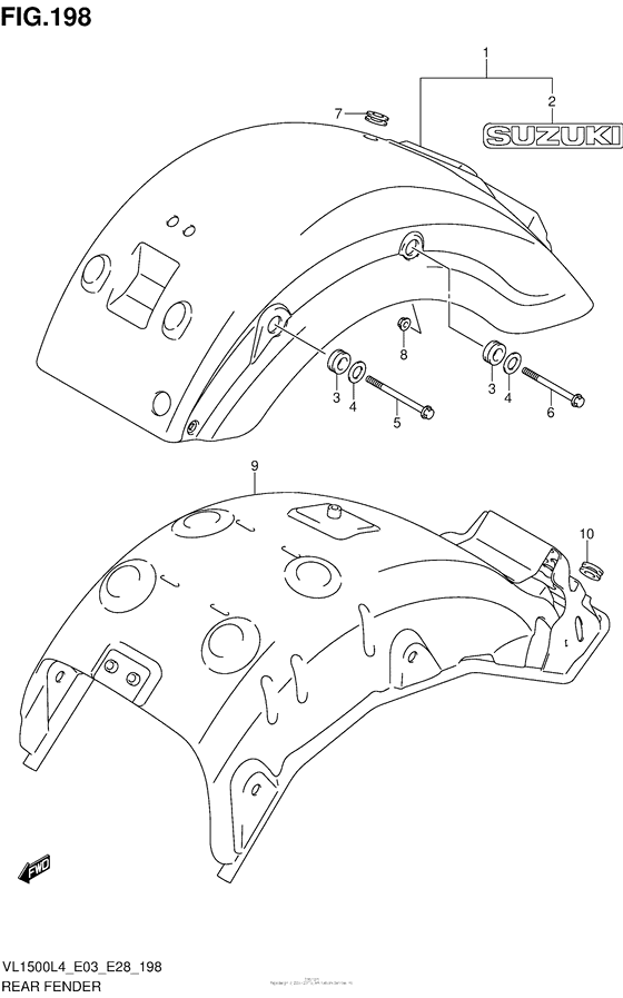 Rear Fender (Vl1500L4 E28)