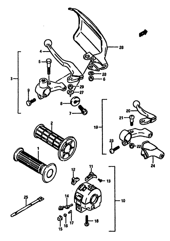Left handle switch
