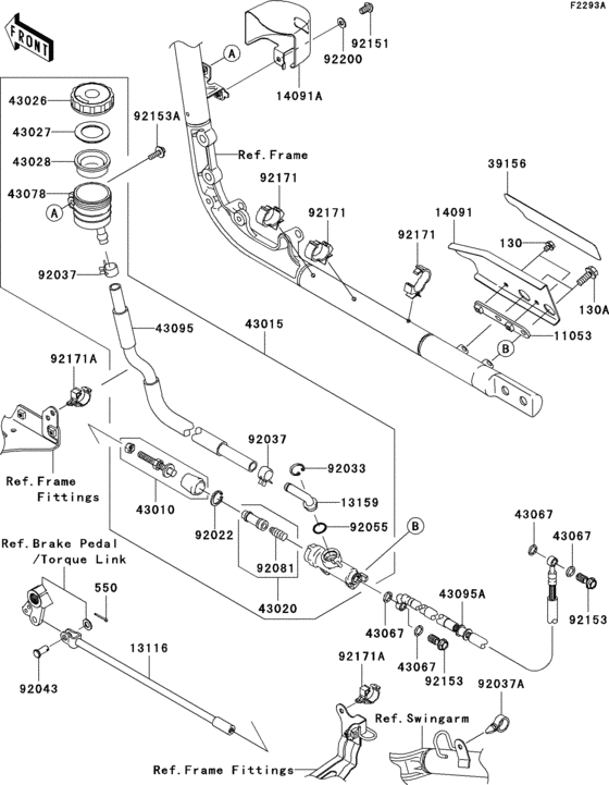 Rear master cylinder(a2h)