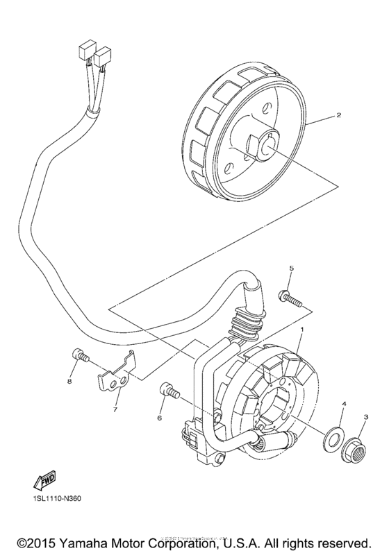 YZ450FFW Генератор