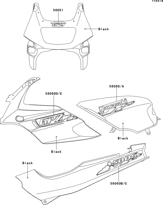  Decals(black)(ex500-e1)