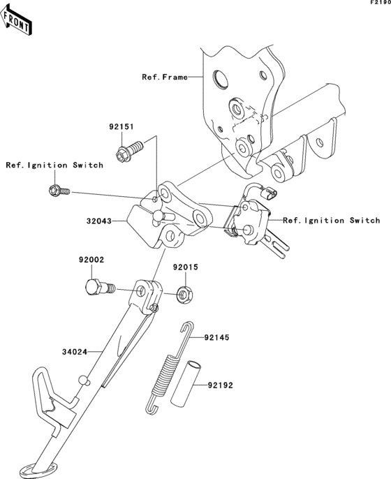 ZR750 Подножка