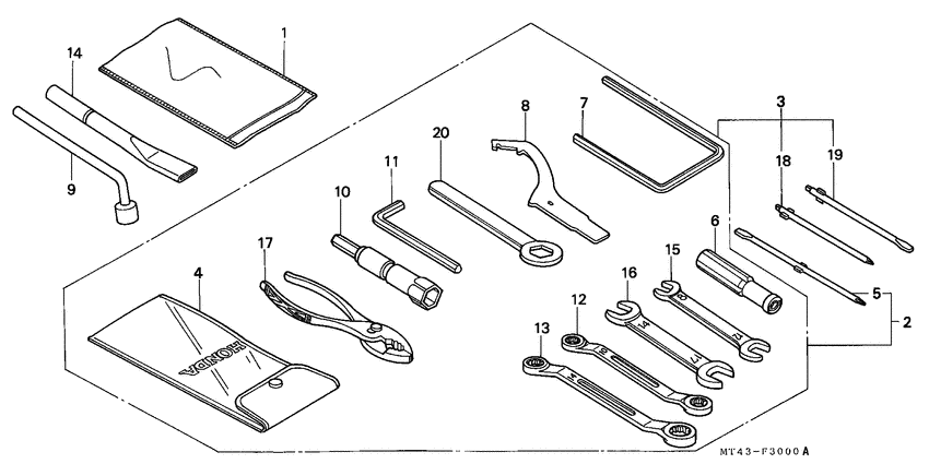 VFR750F Инструмент