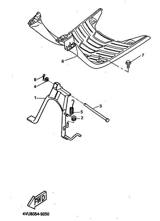 CW50 Stand. footrest