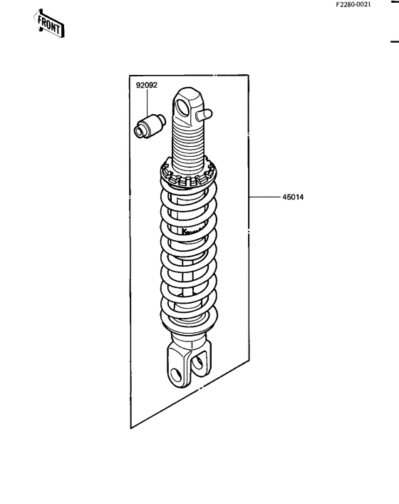KL600 Абсорбер удавный в сборе задний