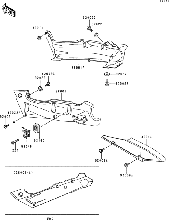 Side covers/chain cover(1/2)(zx600-e4)