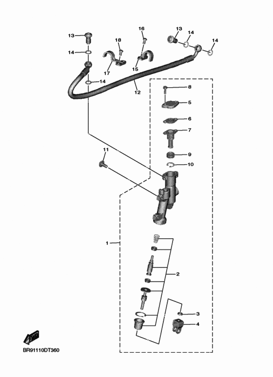  Задний торм цилиндр