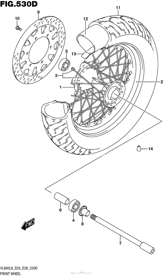 Front Wheel (Vl800Tl6 E03)