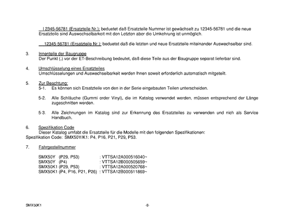 SMX50 Catalog preface