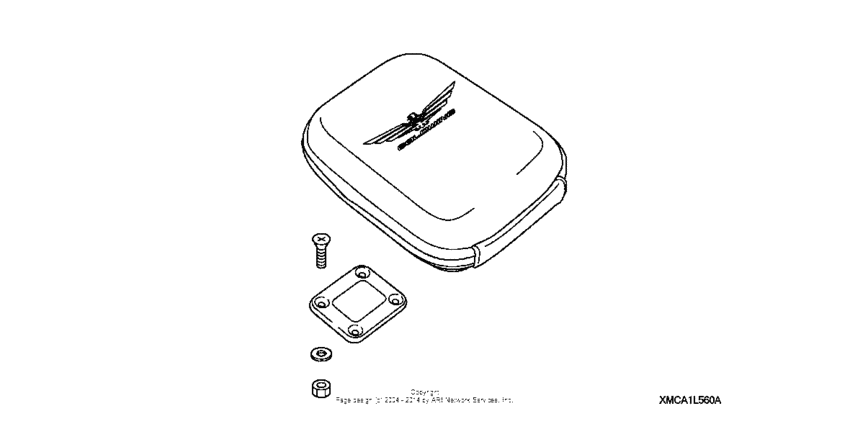 GL1800 (ABS) Fairing pouch