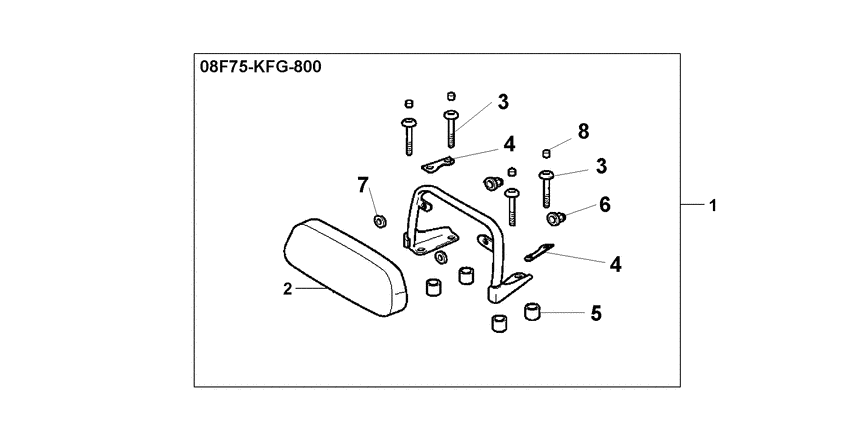 FES150 Support arriere complet