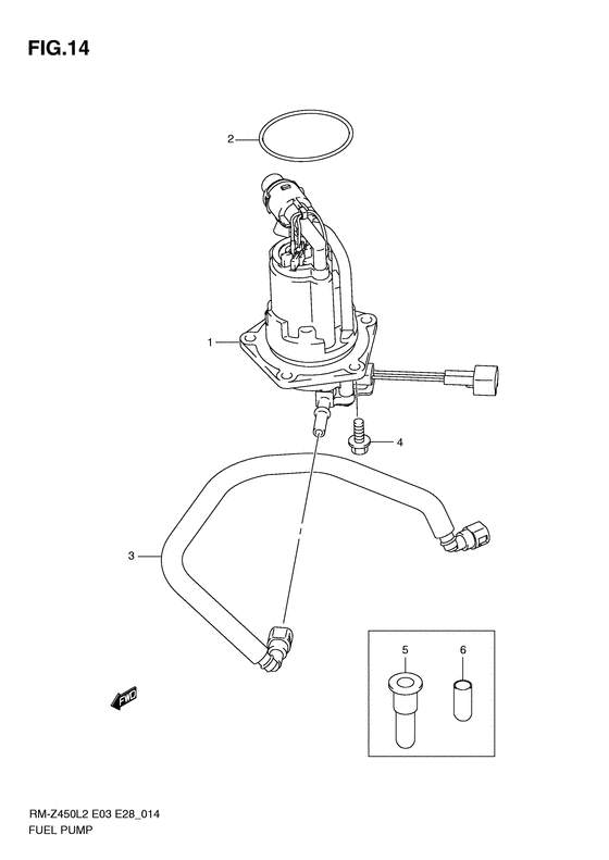 RM-Z450 Топливный насос