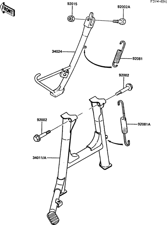 ZG1000 Подножка