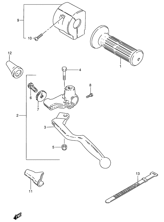 Left handle switch