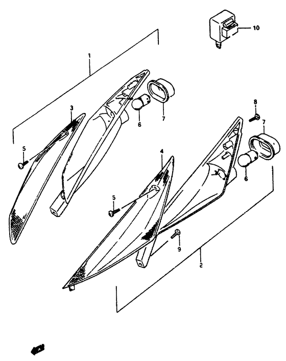 Front turn lamp