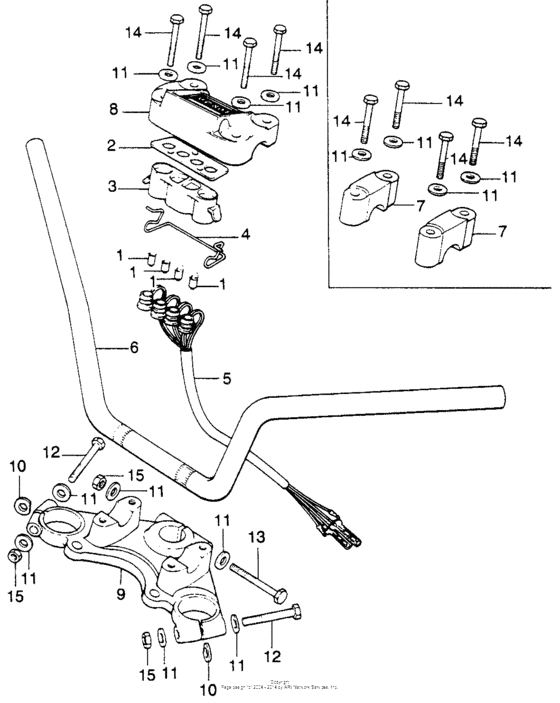 Handlebar + top bridge