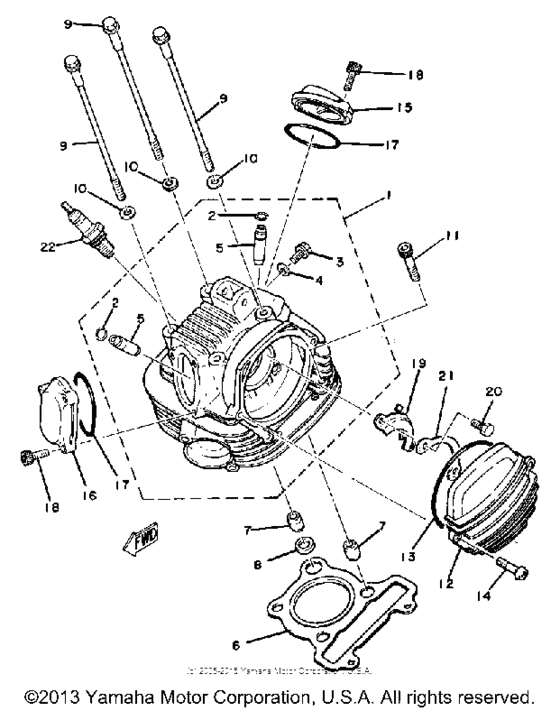 XT200K Головка цилиндров