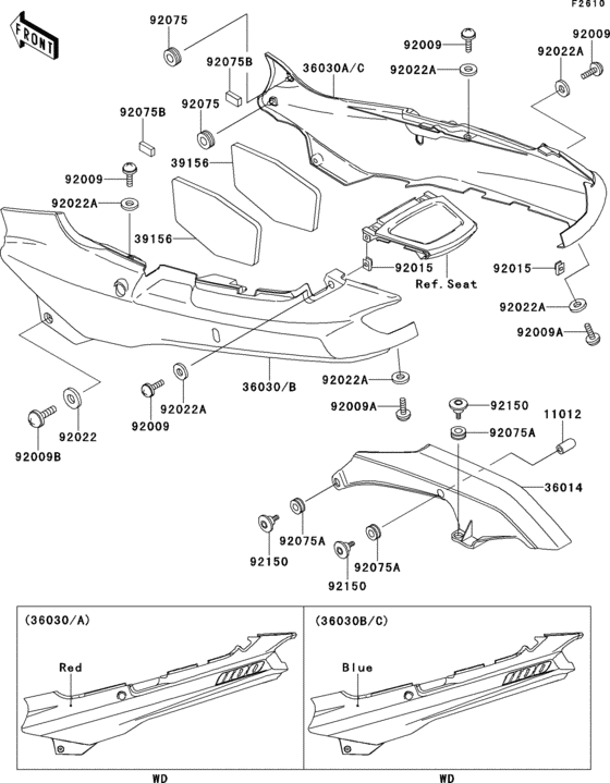 Side covers/chain cover(zx1100-e1)
