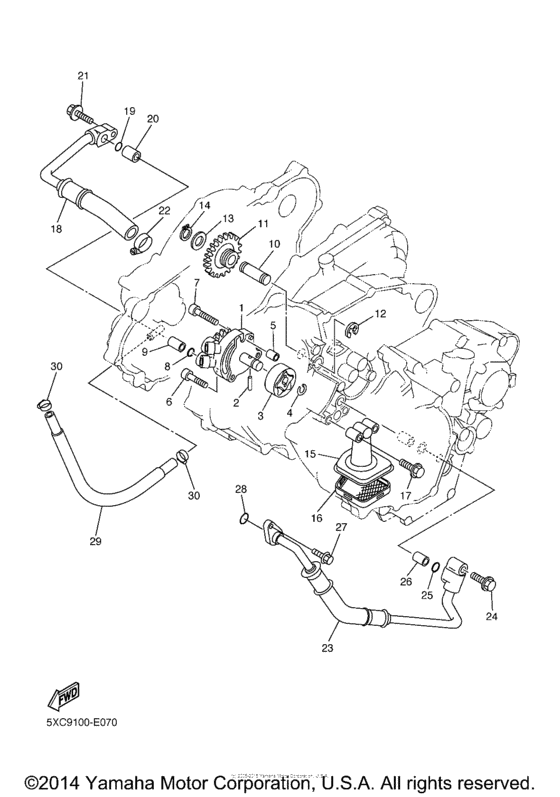 YZ250FSPV Масляный насос