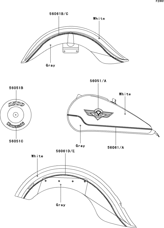 Decals(white/gray)