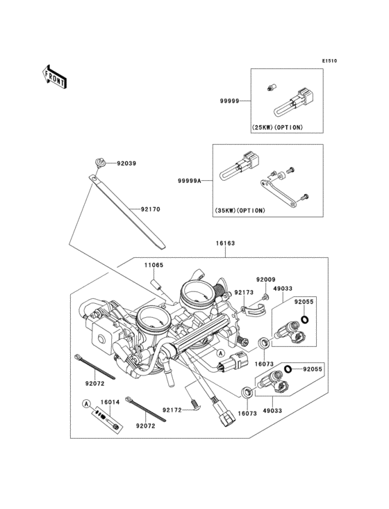 KLE650 Акселератор