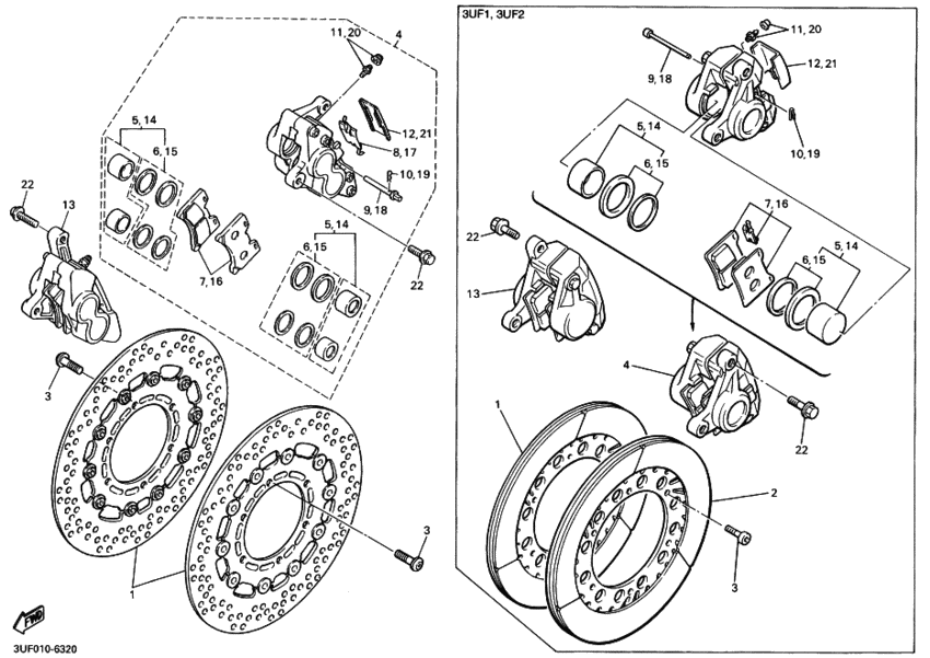 VMAX12 ﾌﾛﾝﾄﾌﾞﾚｰｷｷﾔﾘﾊﾟ