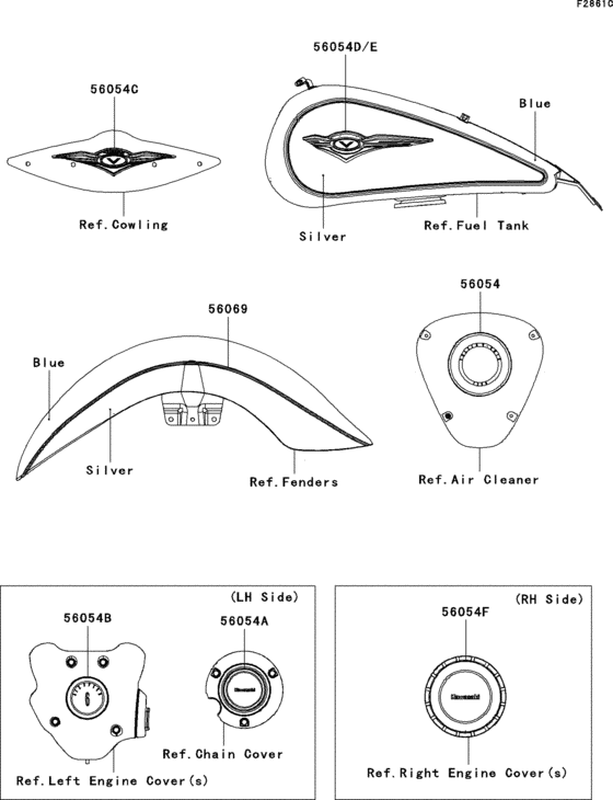 VN1700 Decals(blue / silver)(cbf)
