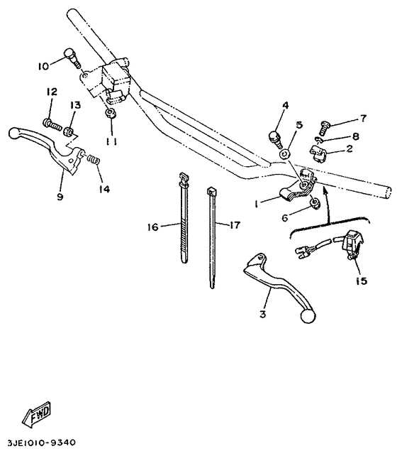 Handle switch. lever