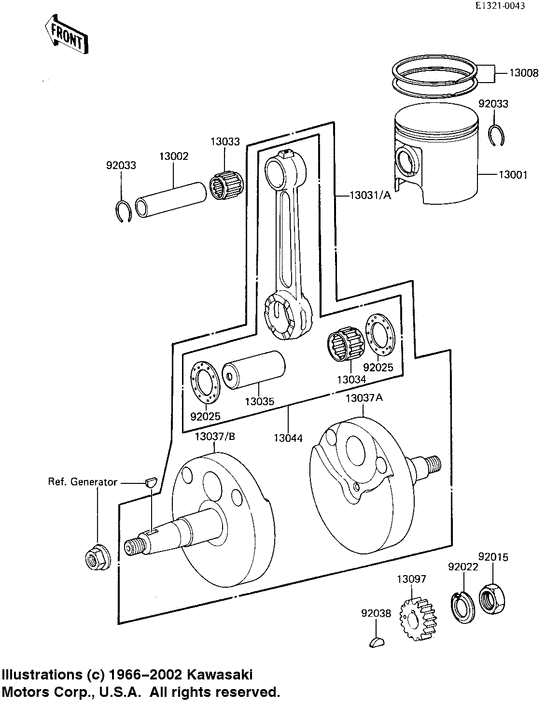 Crankshaft/piston