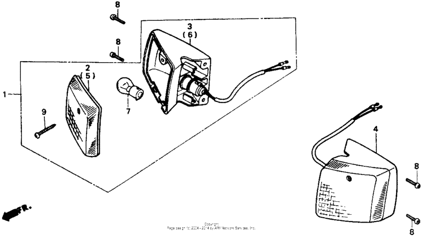 NB50 Сигналы поворота передние